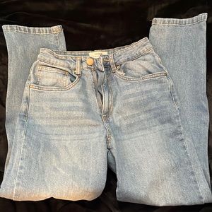 cotton on straight leg with rips